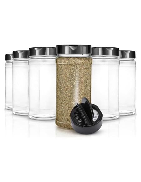 Paquete de 6 tarros de especias 473 ml Stock Your Home