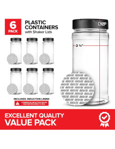 Paquete de 6 tarros de especias 473 ml Stock Your Home 2