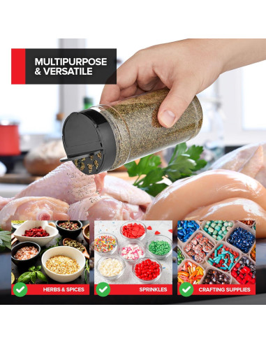 Paquete de 6 tarros de especias 473 ml Stock Your Home