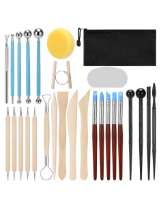 Kit de Herramientas de Arcilla Blisstime 28 Piezas para Escultura