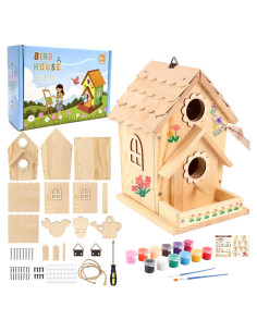 Kit Casa para Aves DIY Srapwati - Madera, Pintura y Herramientas