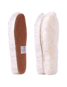 Plantillas de piel de oveja Ailaka para mujeres, 2.5 cm de grosor