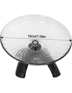 Rueda de Hámster Kakalote 18cm Gris - Juguete Silencioso 2