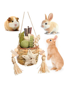 Cesta de Juguete Masticable Jorewood para Roedores 12.7x20.3cm