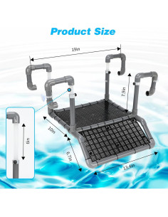 Plataforma de Sol para Tortugas SKARUS 48 cm Ajustable 2