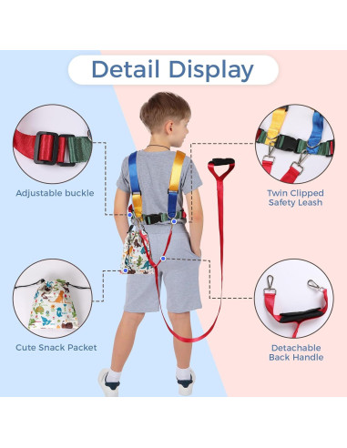 Arnés de Seguridad JXM para Niños Autistas 3-6 años Ajustable