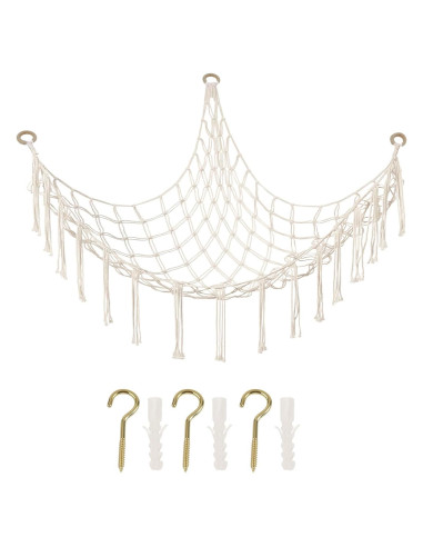 Hamaca de Almacenamiento Grande YONSEN Beige para Peluches