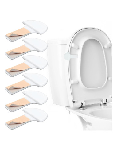 Elevadores de Asiento de Inodoro Autoadhesivos ElevateTech - 6 Pcs