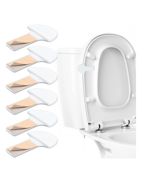Elevadores de Asiento de Inodoro Autoadhesivos ElevateTech - 6 Pcs