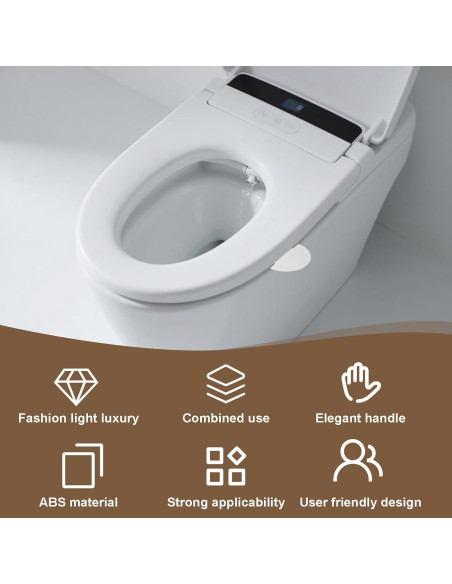 Elevadores de Asiento de Inodoro Autoadhesivos ElevateTech - 6 Pcs