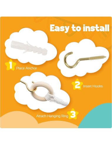 Hamaca de Almacenamiento Grande YONSEN Beige para Peluches