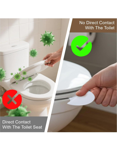 Elevadores de Asiento de Inodoro Autoadhesivos ElevateTech - 6 Pcs