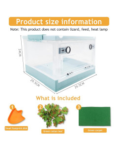 Kits de Terrario Plegable RunDuck para Reptiles - Azul Mediano 2