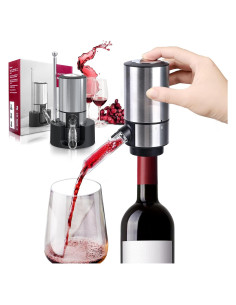 Dispensador de Vino Eléctrico Rocyis con Aerador y Tubo Ajustable