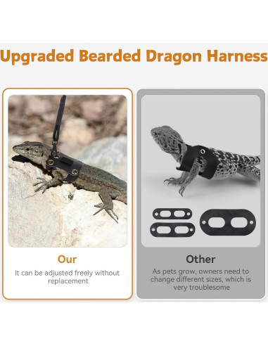 Arnés para Dragón Barbudo FORZENA con Correa y Mochila