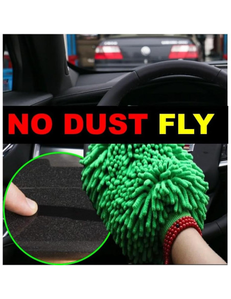 Mitón de Microfibra QUALIALL Verde 26.67x20.32 cm Reutilizable