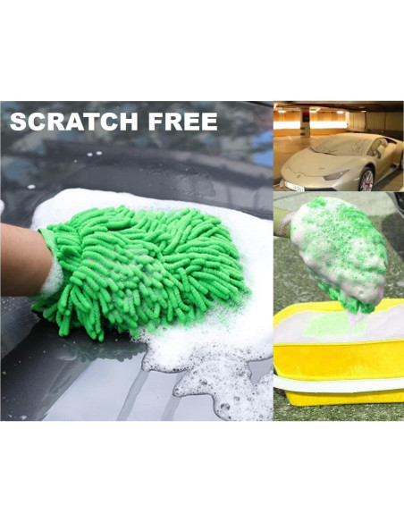 Mitón de Microfibra QUALIALL Verde 26.67x20.32 cm Reutilizable