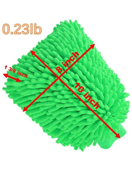 Mitón de Microfibra QUALIALL Verde 26.67x20.32 cm Reutilizable