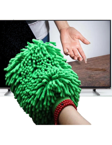 Mitón de Microfibra QUALIALL Verde 26.67x20.32 cm Reutilizable