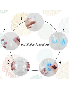 Bola de Ejercicio para Hámster Andiker 14cm Transparente 2