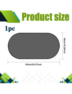 Parasoles para Ventana Trasera de Coche PACLVIO 50.8x101.6cm 2