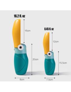 Botella de Agua Plegable para Perros Dustnix 250 ml Azul 2