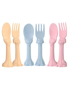 Juego de Utensilios para Niños Spoon la la - 6 Piezas Ergonómicas