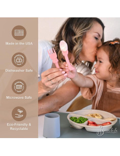 Juego de Utensilios para Niños Spoon la la - 6 Piezas Ergonómicas 2