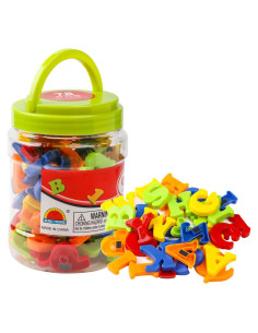 Letras Magnéticas Kizh 78 Piezas Alfabeto y Números Educativos