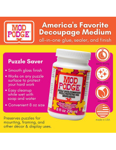 Mod Podge Puzzle Saver 236ml Blanco - Pegamento Multiusos 2