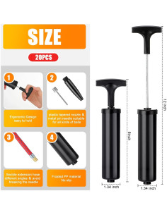 Bomba de Pelota Manual Jerify 20 Kits Inflador Deportivo 2