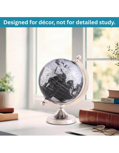Globo Terráqueo Decorativo Rely+ 5" con Soporte de Metal