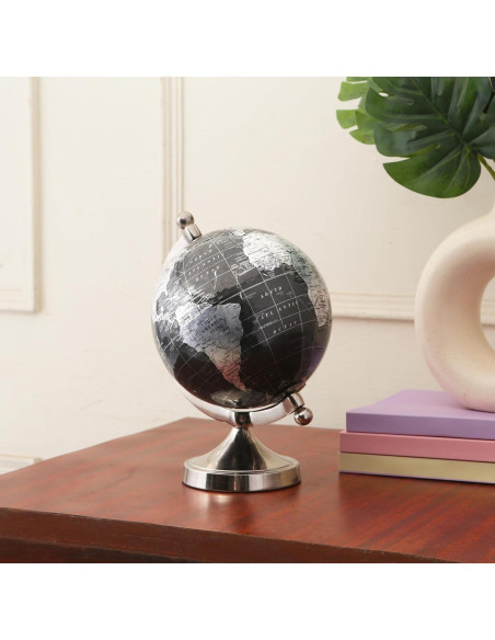 Globo Terráqueo Decorativo Rely+ 5" con Soporte de Metal