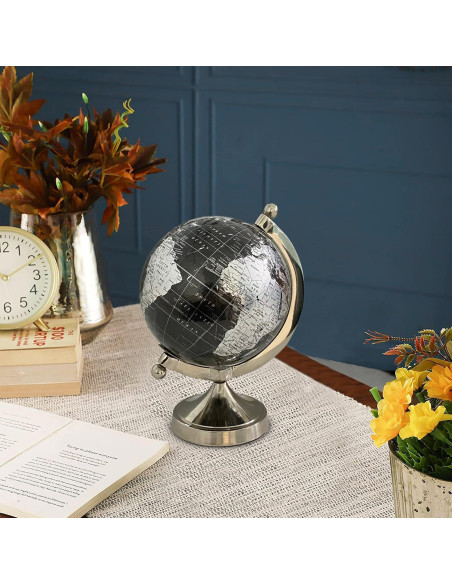 Globo Terráqueo Decorativo Rely+ 5" con Soporte de Metal