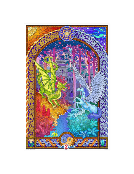 Póster para Colorear La Llave - Stuff2Color - 55.88x82.55 cm - Fantasía Póster para Colorear La Llave - Stuff2Color - 55.88x82.55 cm - Fantasía