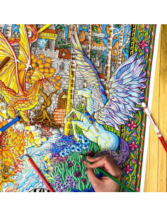 Póster para Colorear La Llave - Stuff2Color - 55.88x82.55 cm - Fantasía 2