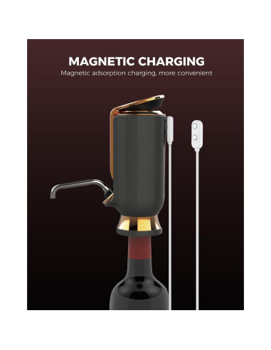 Aerador de Vino Eléctrico Newise WA01 - 3 en 1 con Pantalla LED