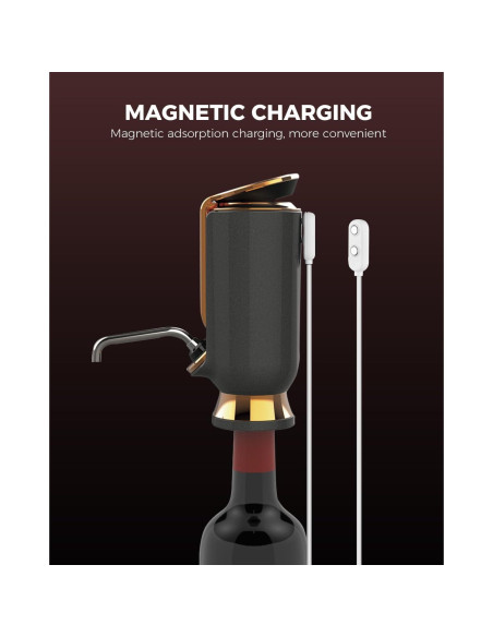 Aerador de Vino Eléctrico Newise WA01 - 3 en 1 con Pantalla LED