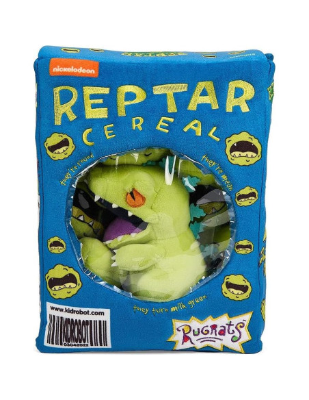 Caja de Cereal de Peluche Reptar Kidrobot 25.4 cm Interactivo