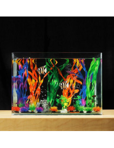 E-TING 23 Piezas Decoración Acuario Plantas Artificiales Seguras 2