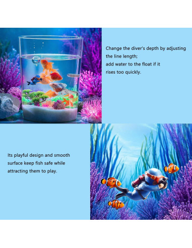 E-TING 23 Piezas Decoración Acuario Plantas Artificiales Seguras