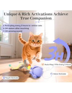 Juguete Interactivo para Gatos ORSDA Bola Inteligente T93-P 2