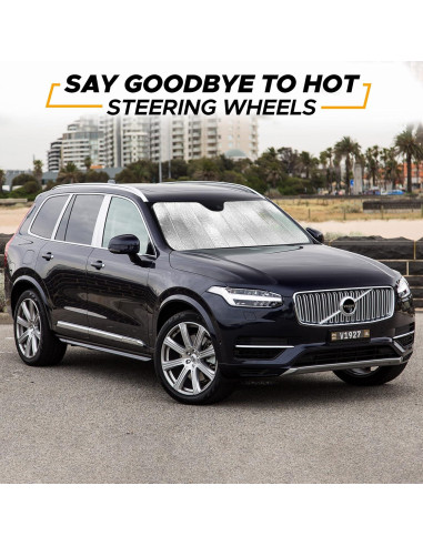 Sombra de Parabrisas Plegable EcoNour Grande Plata UV 98%