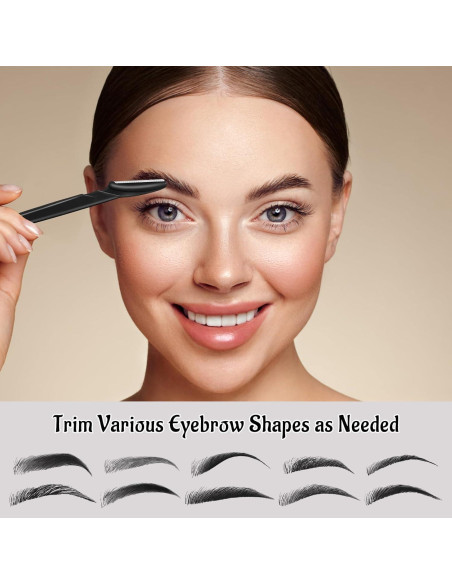 Juego de 6 Cuchillas Faciales Multipropósito JHZMCRX Negro