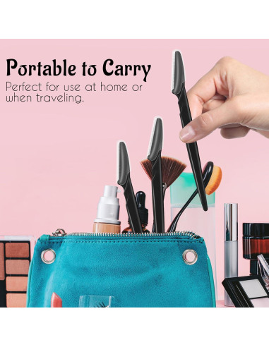 Juego de 6 Cuchillas Faciales Multipropósito JHZMCRX Negro