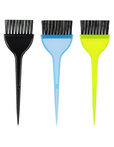 Kit de Brochas para Teñir el Cabello FdcLixuvol - 3 Pcs Colores
