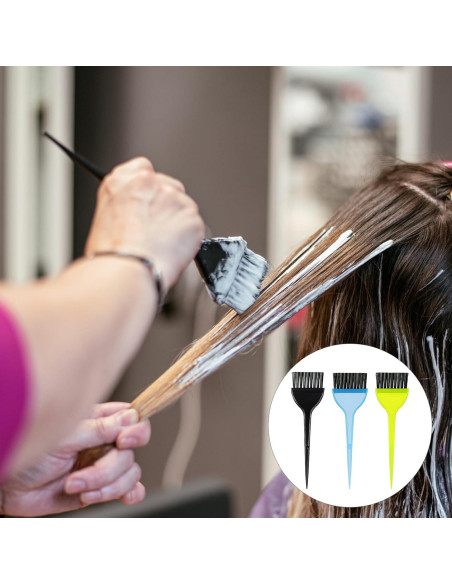 Kit de Brochas para Teñir el Cabello FdcLixuvol - 3 Pcs Colores