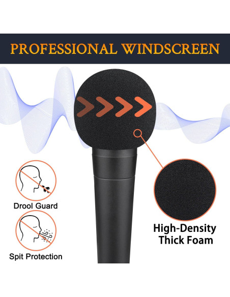 Filtro Pop para Micrófonos SOULWIT - Compatible con SM58/BETA 58A