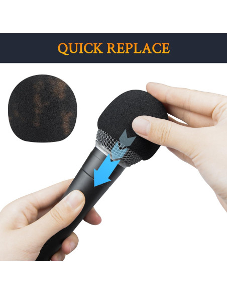 Filtro Pop para Micrófonos SOULWIT - Compatible con SM58/BETA 58A