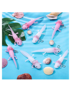 8 Piezas Juguetes Axolotl Lewtemi 3D Antiestrés Vinilo
